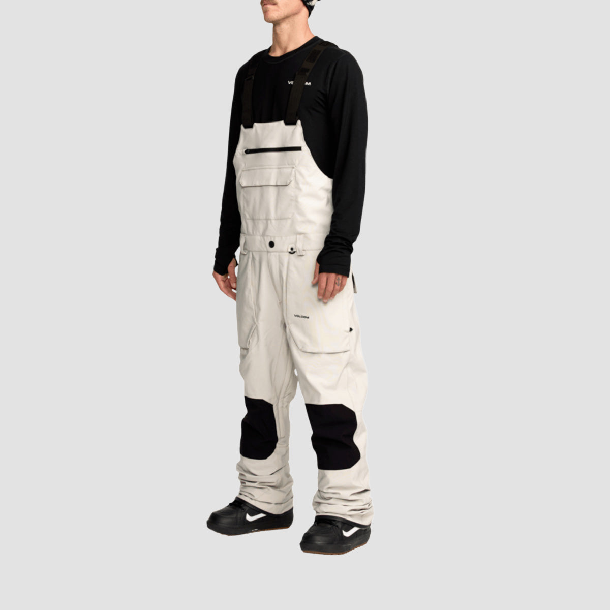 Volcom Roan Bib Overall 15K Snow Pants Military