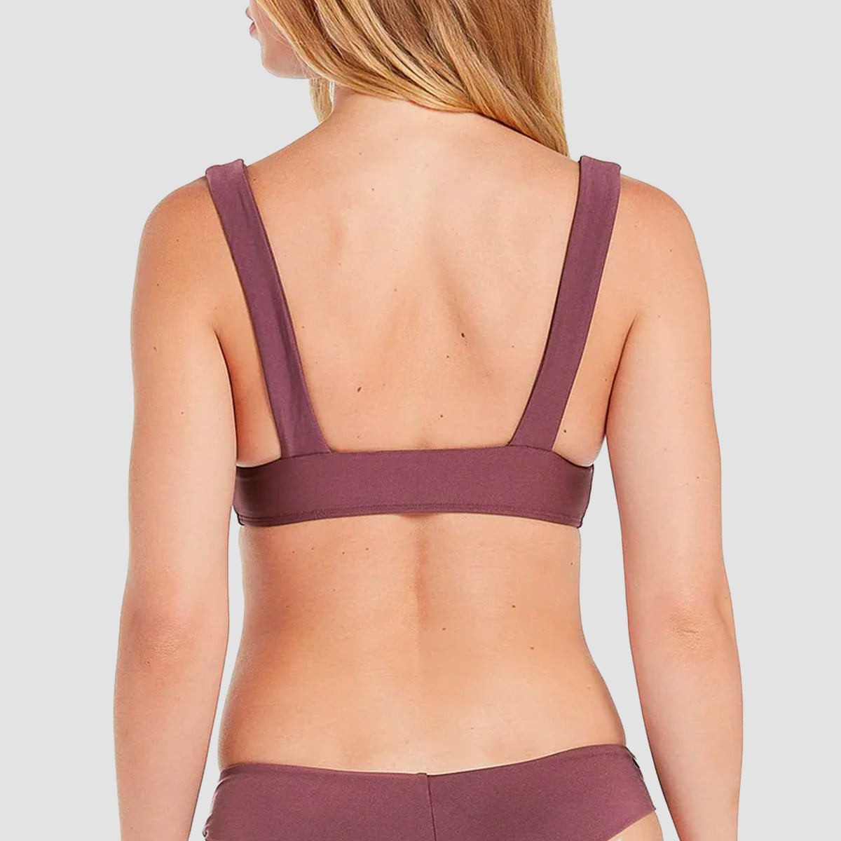 Volcom Simply Seamless Halter Bikini Top Eggplant - Womens