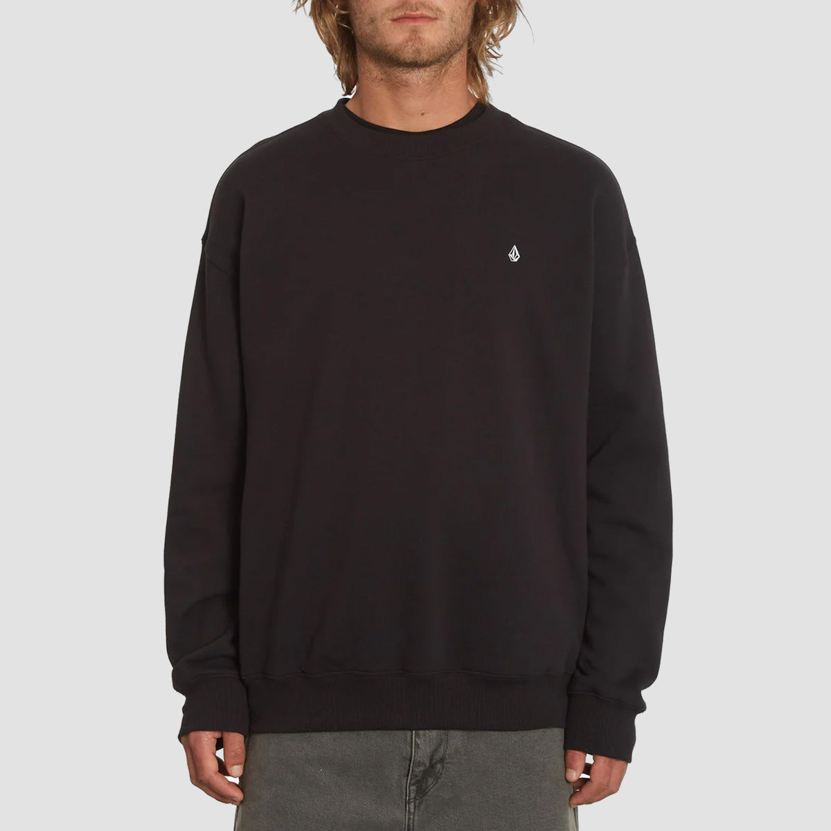Volcom Single Stone Crew Sweatshirt Black