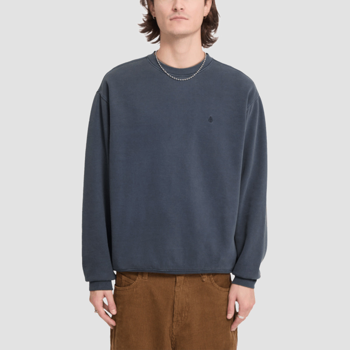 Volcom Single Stone PW Crew Sweatshirt Storm Blue