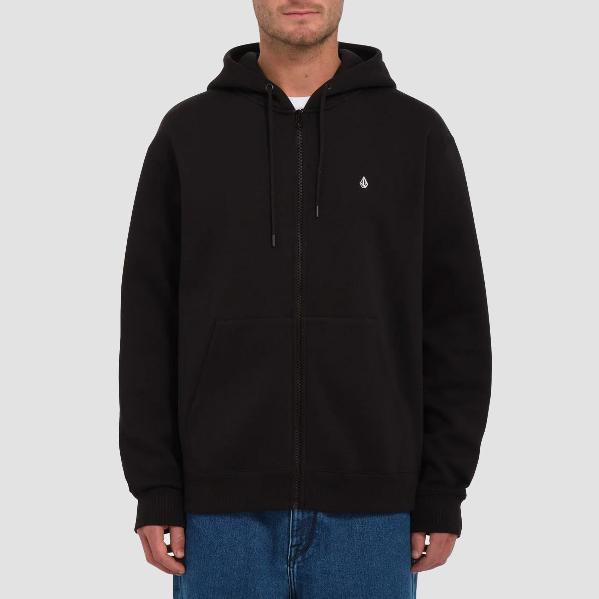 Volcom Single Stone Zip Hoodie Black