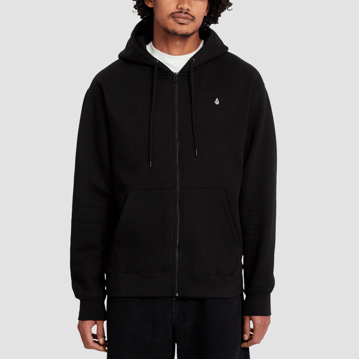 Volcom Single Stone Zip Hoodie Black