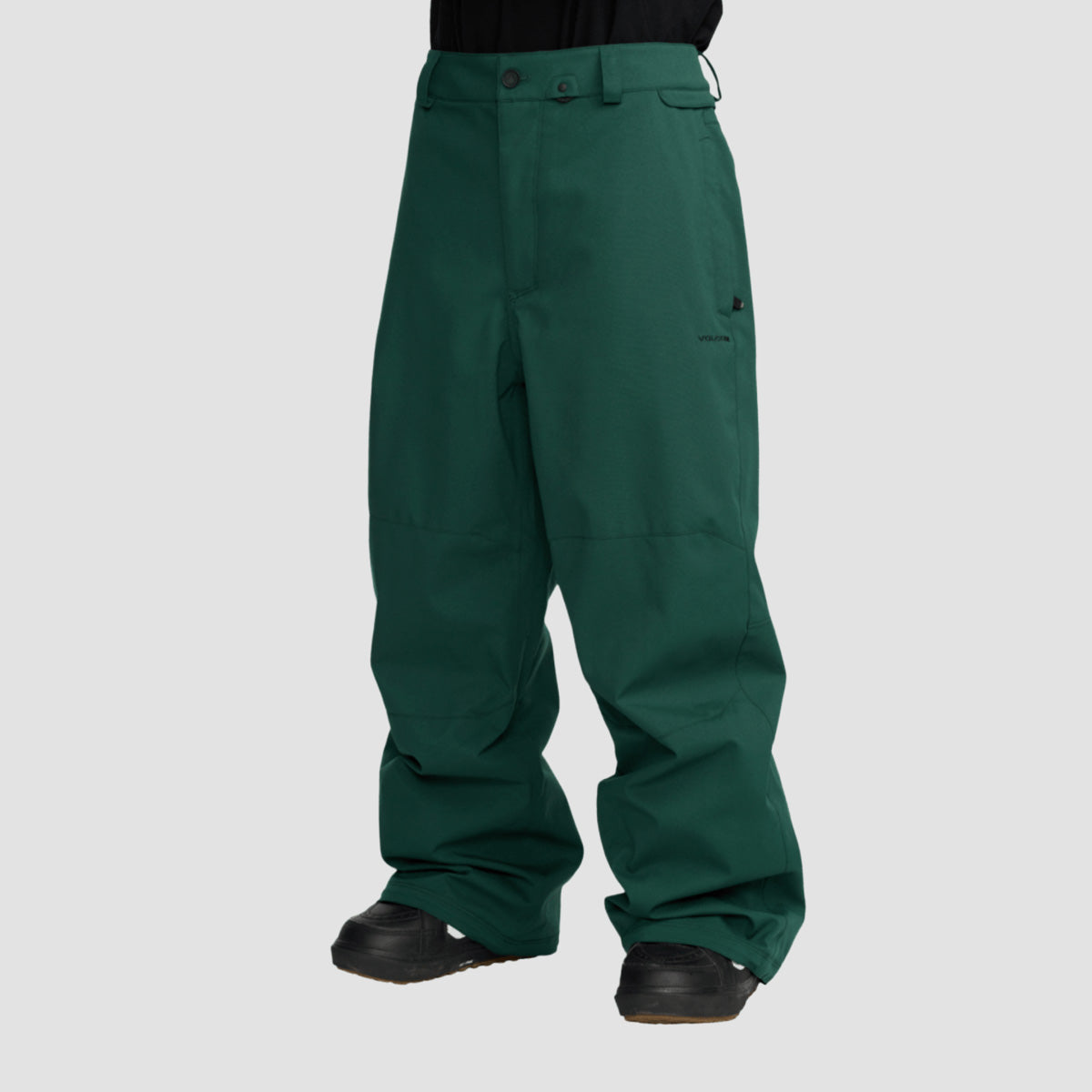 Volcom Snow Billow 10K Snow Pants Black Green