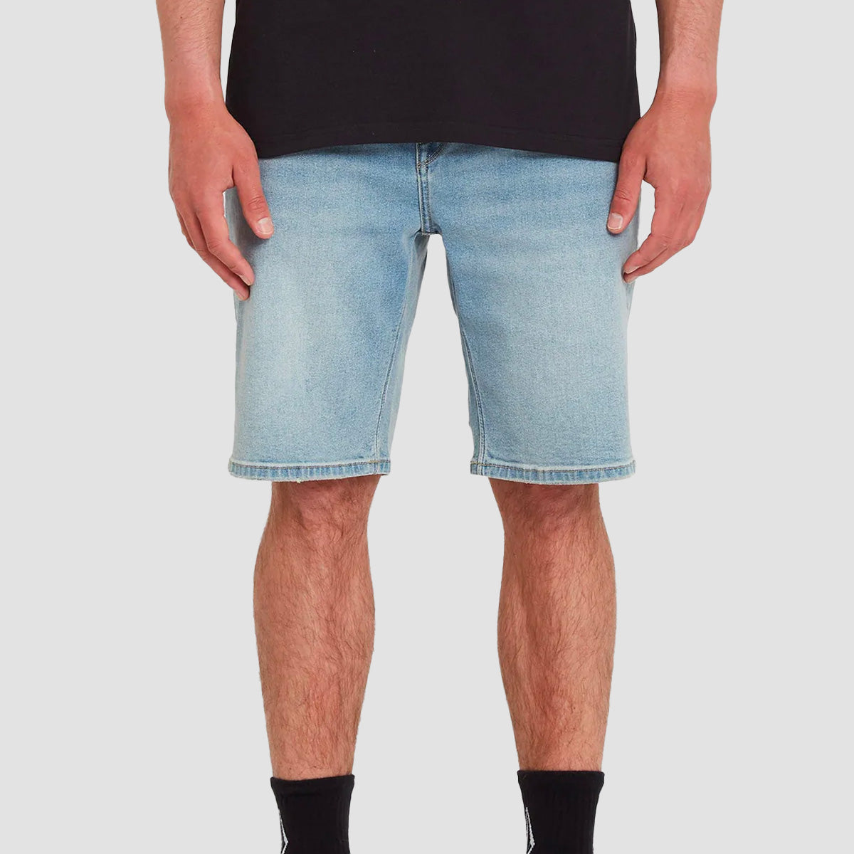 Volcom Solver Denim Shorts Worker Indigo Vintage