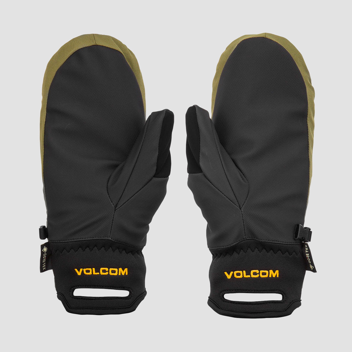 Volcom Stay Dry Gore-Tex Snow Mitts Gold