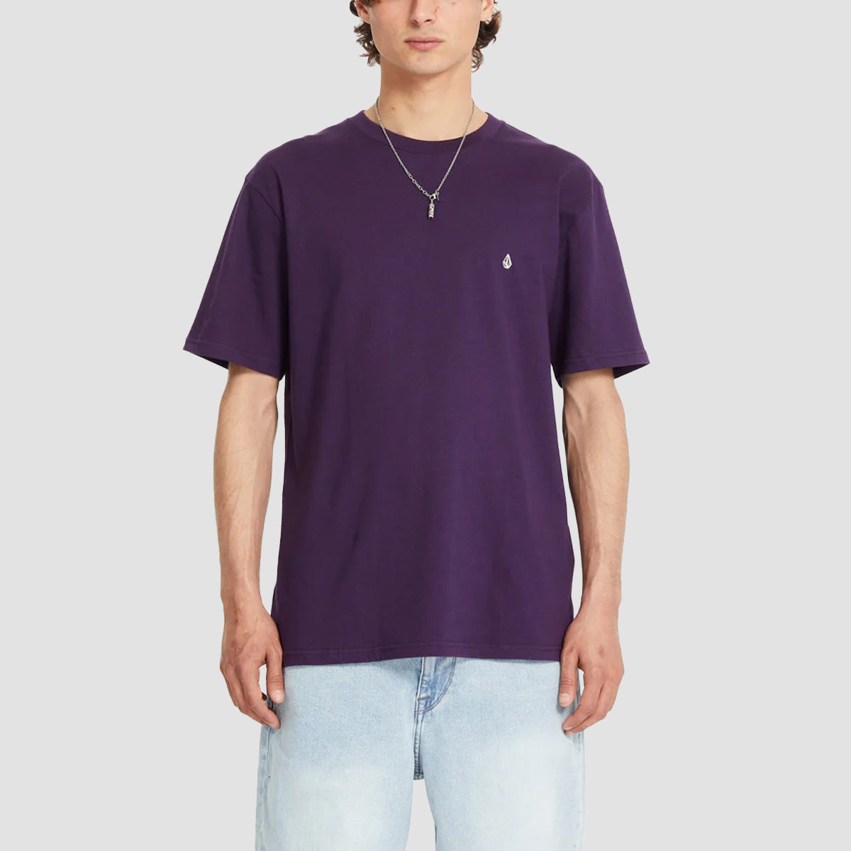 Volcom Stone Blanks T-Shirt Grape Royale