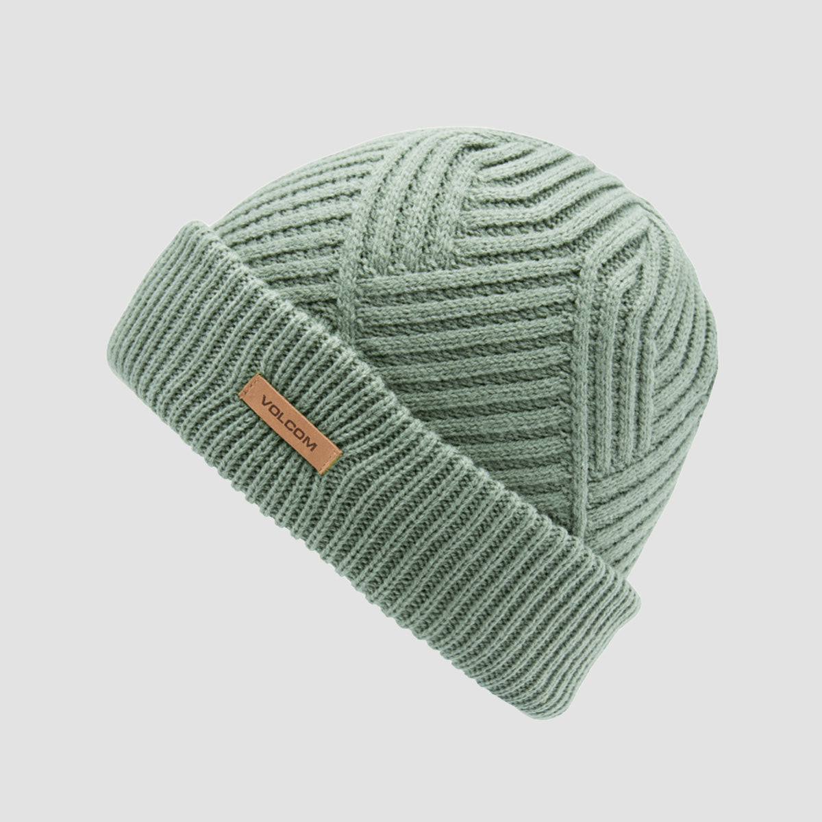 Volcom Stone Knit Beanie Lichen Green - Womens