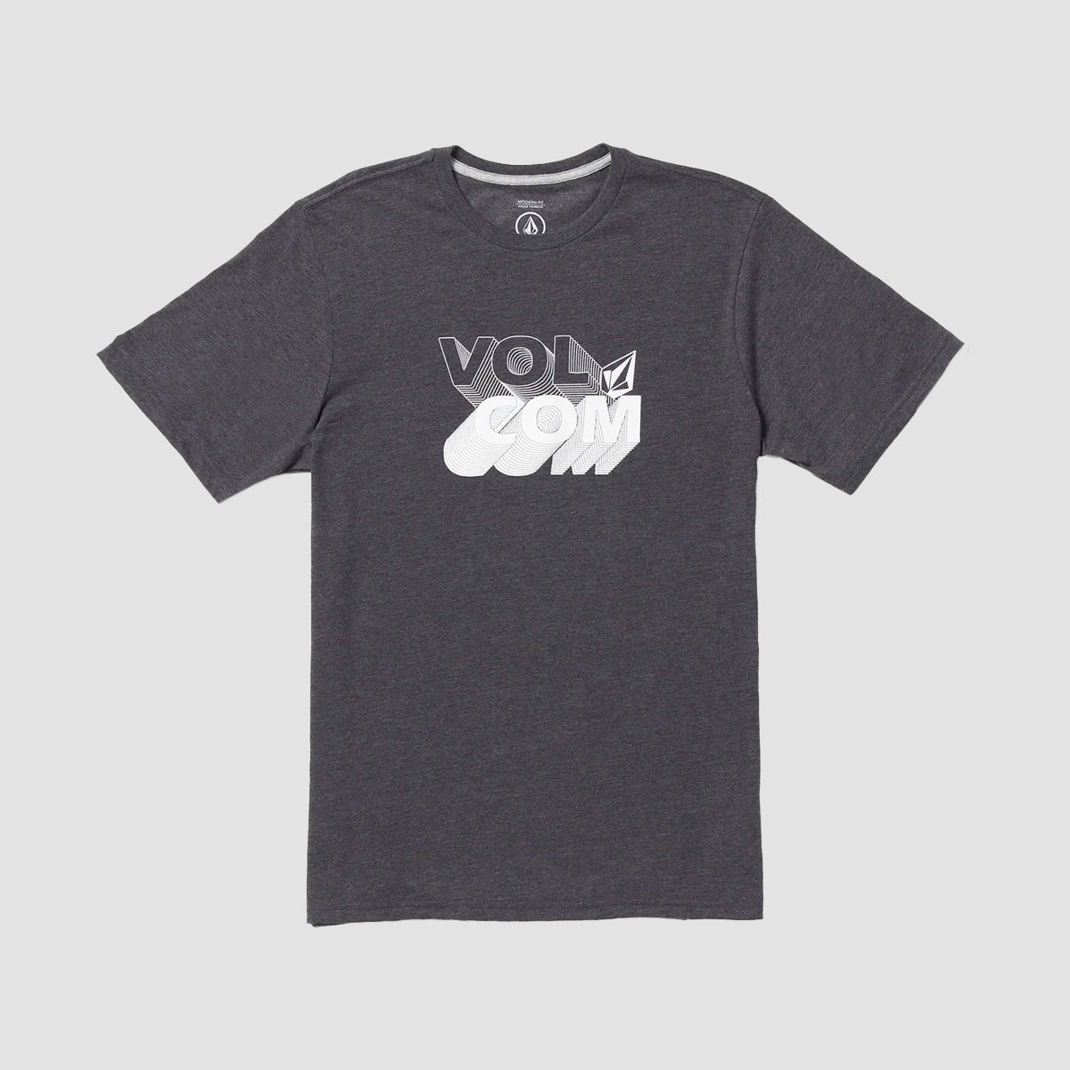 Volcom Stone Shifty T-Shirt Dark Black Heather - Kids