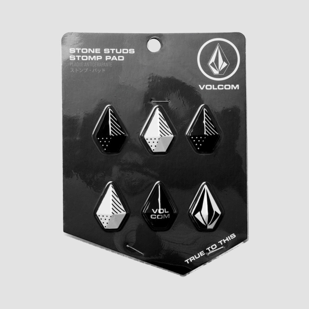 Volcom Stone Studs Stomp Pads Black White