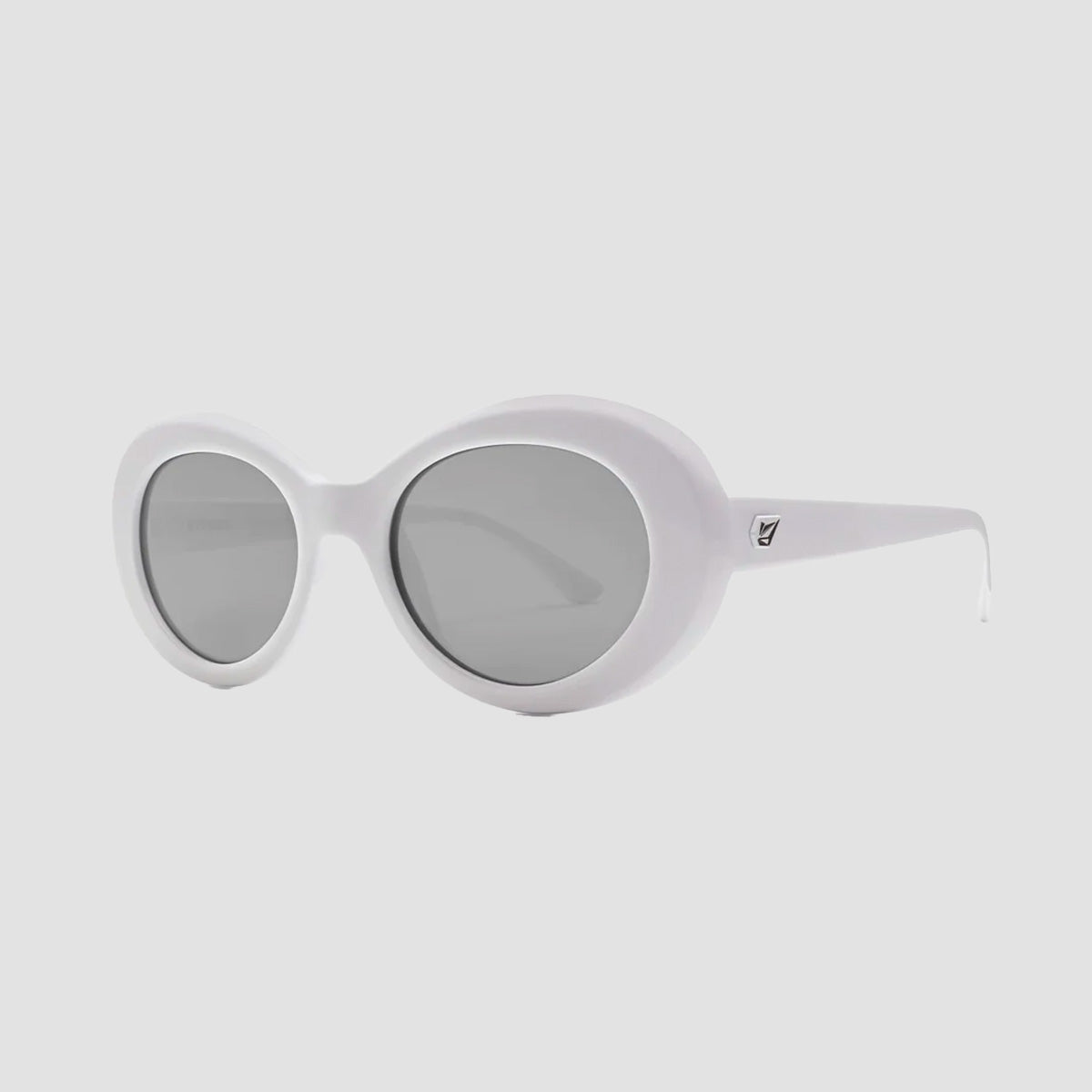 Volcom Stoned Sunglasses Gloss White/Grey Silver Flash - Unisex