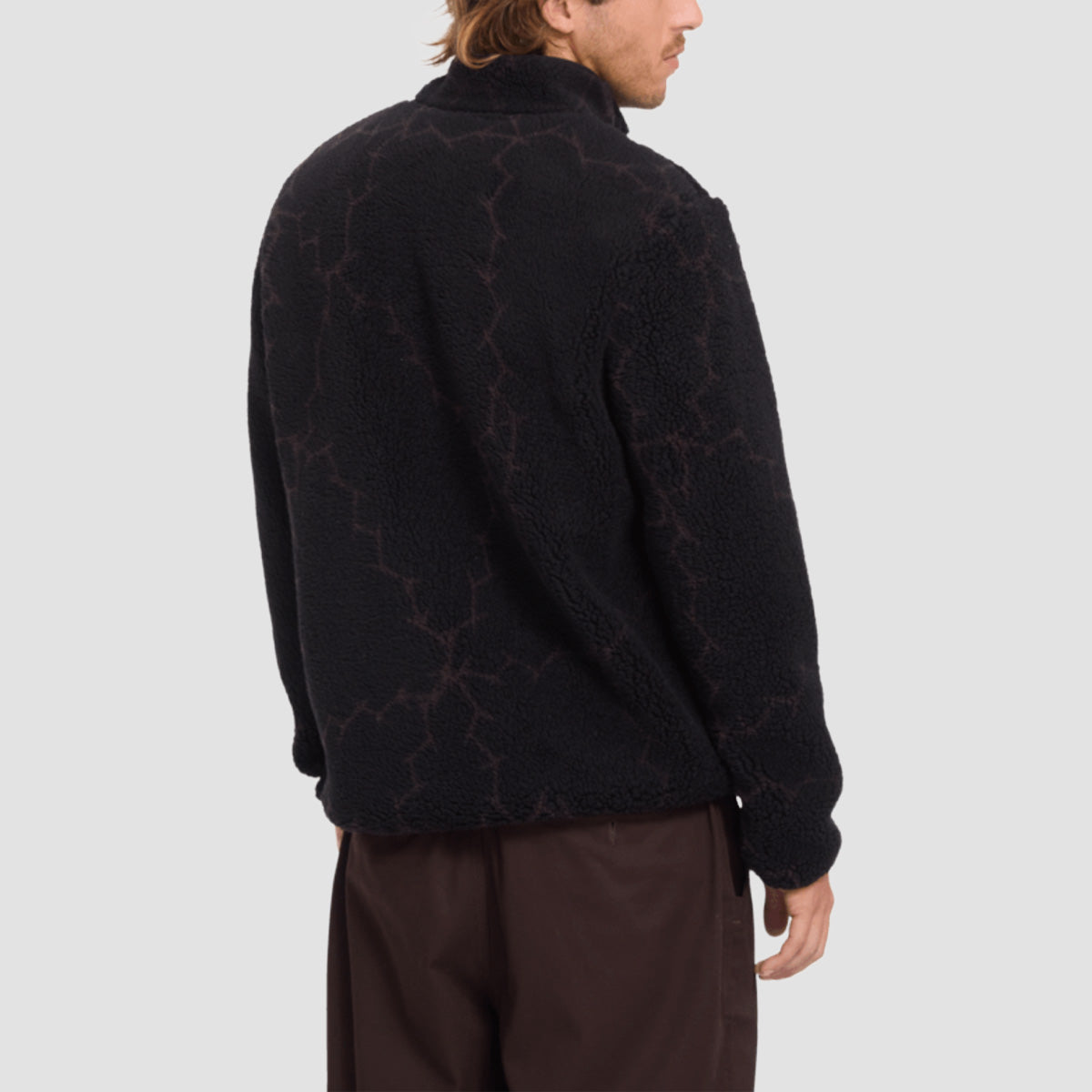 Volcom Storm Stone Zip Fleece Sweatshirt Raisin