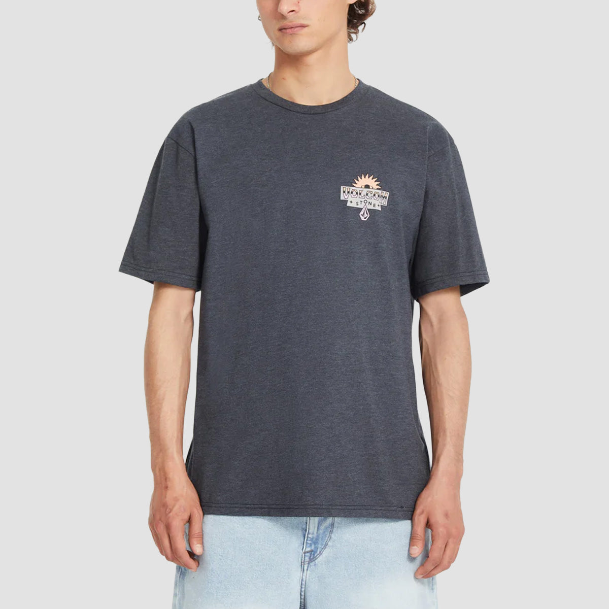 Volcom Sure Thing Hth T-Shirt Heather Black