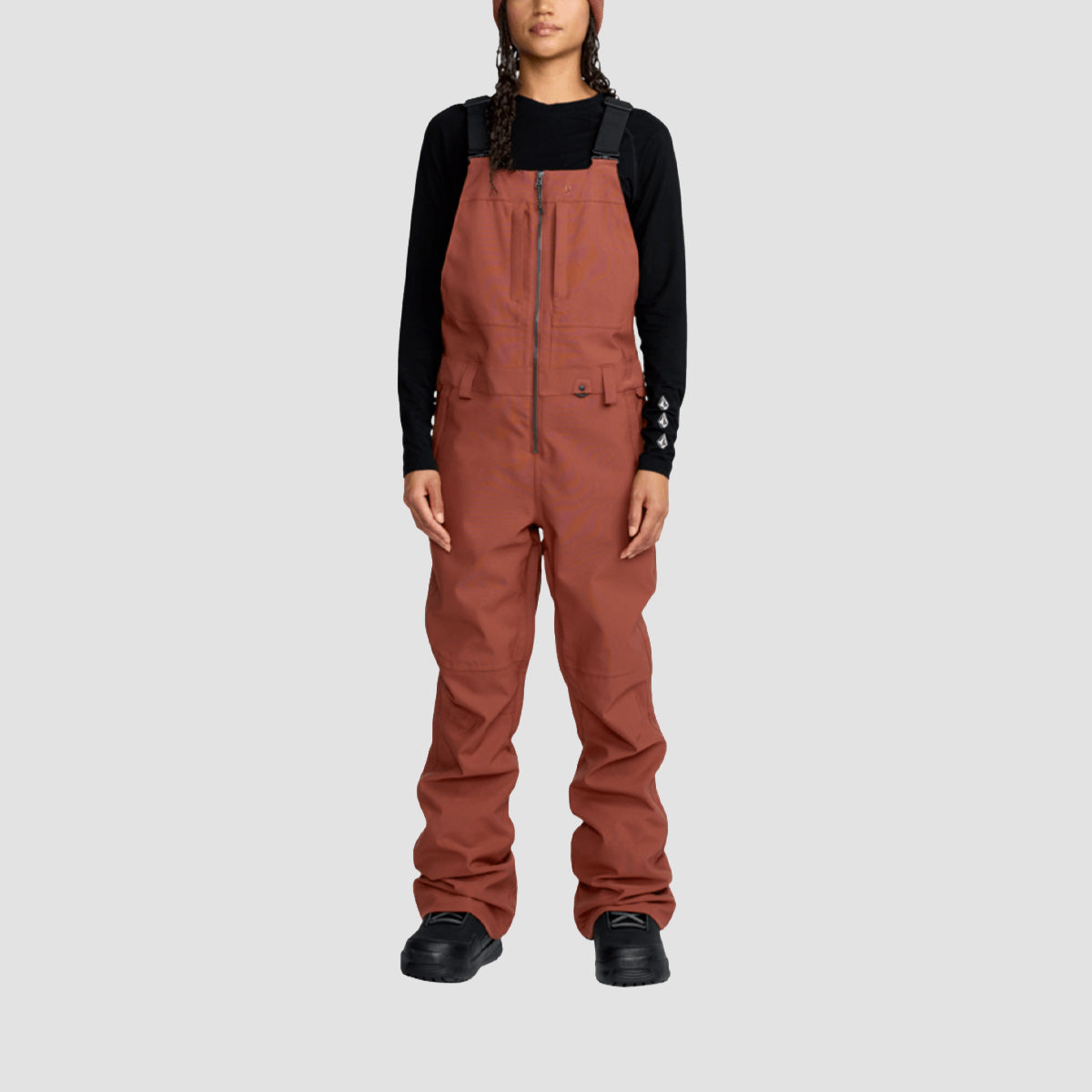 Volcom Swift Bib Overall Snow Pants Henna - Womens