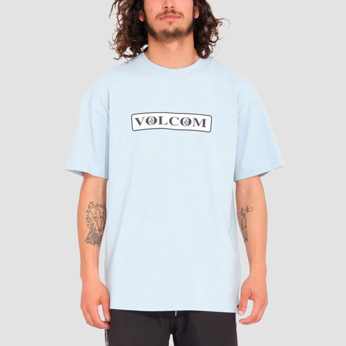 Volcom V Ent Stone X2 T-Shirt Celestial Blue