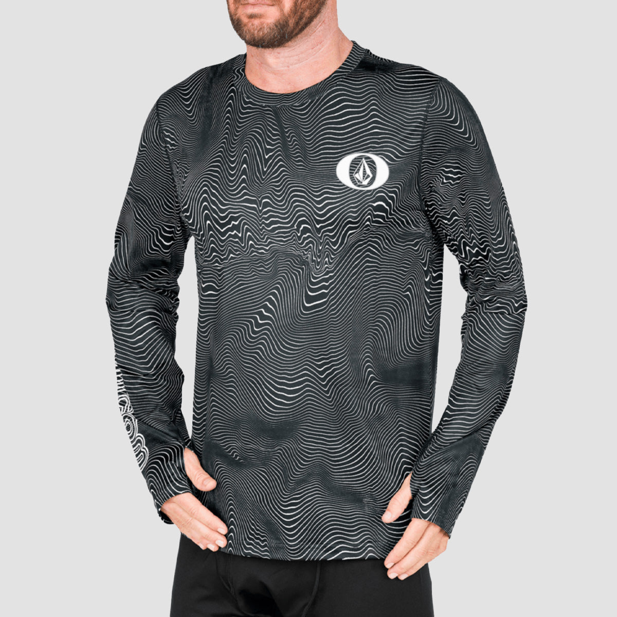 Volcom V-Science Base Layer Top Black Print