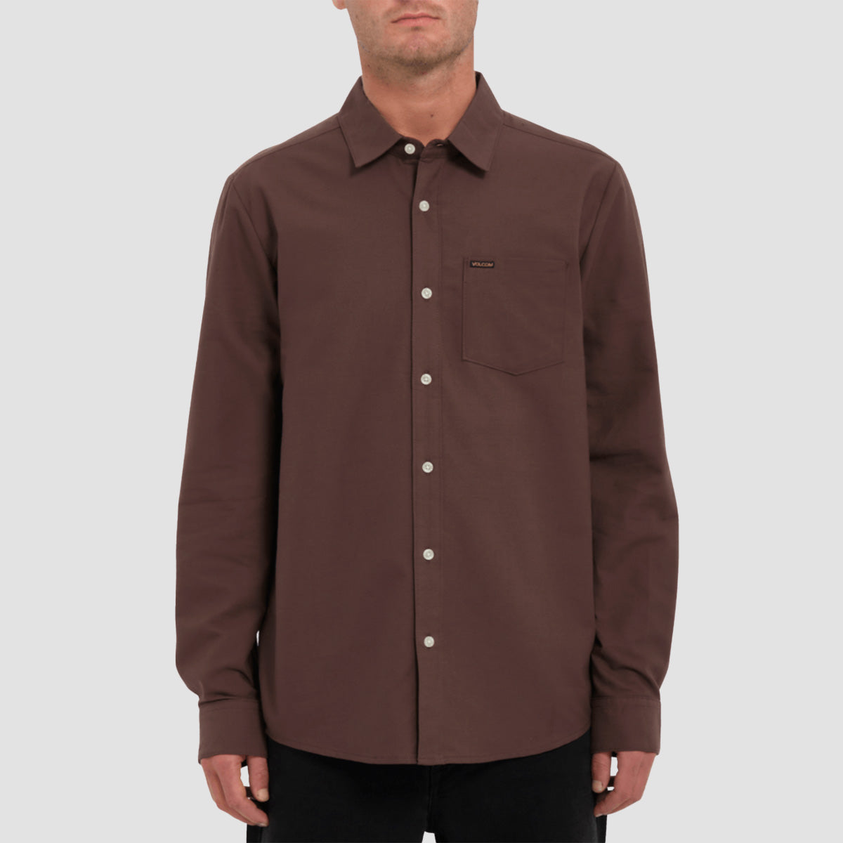 Volcom Veeco Oxford Longsleeve Shirt Pumice