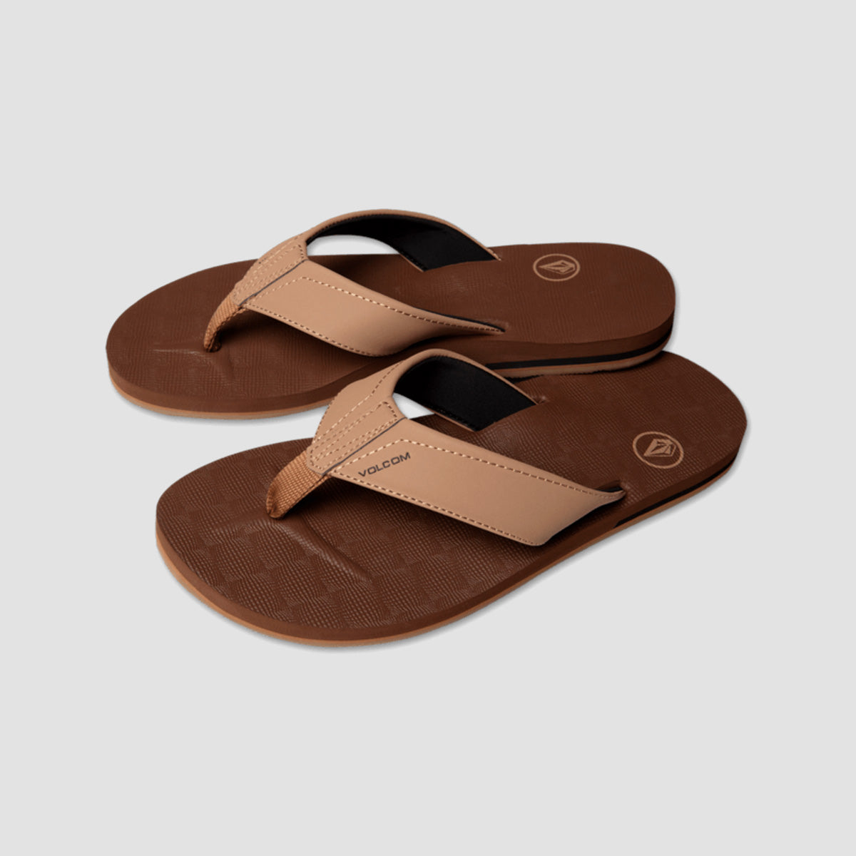 Volcom Victor Sandals Brown Khaki