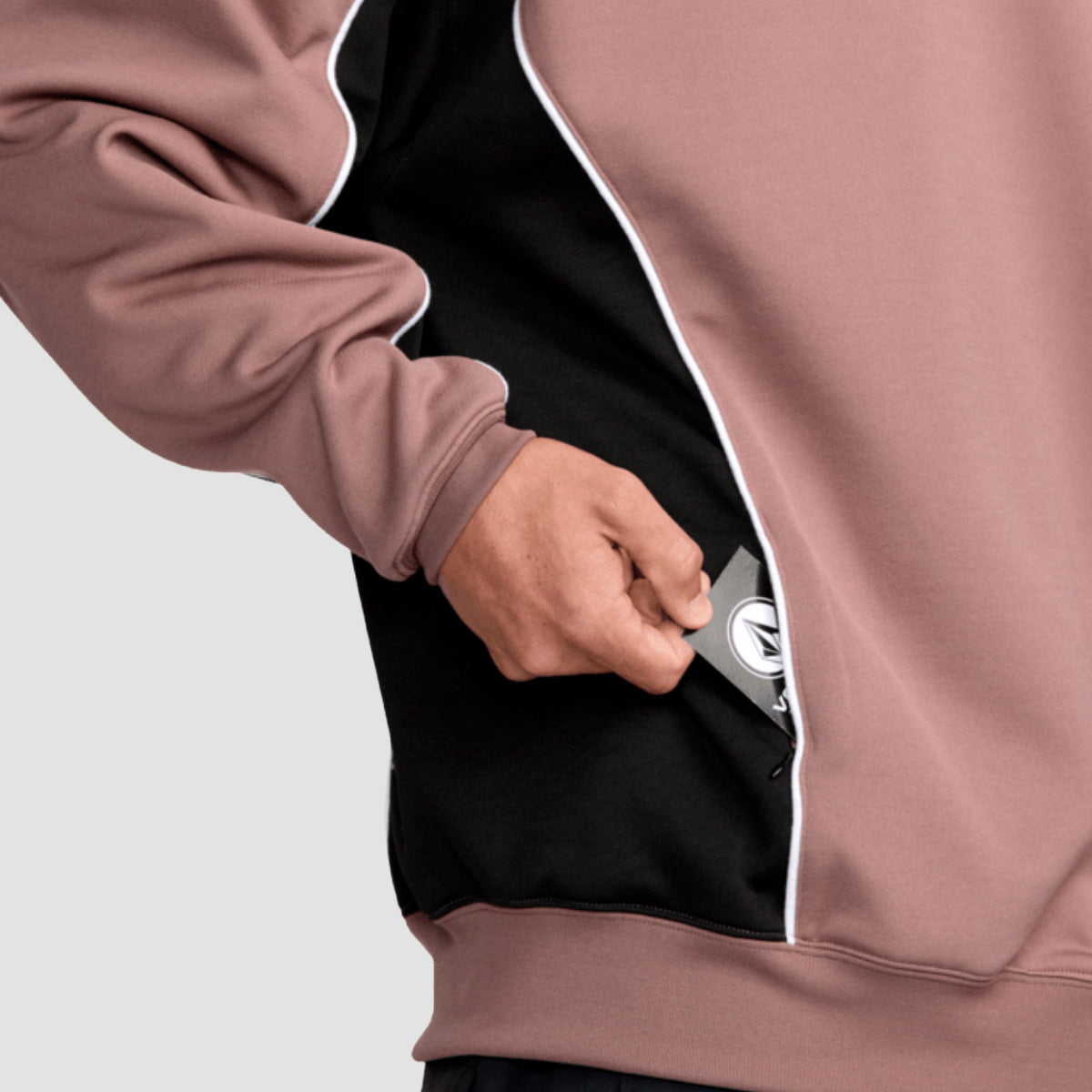 Volcom Vital Hydro Snow Pullover Hoodie Mauve