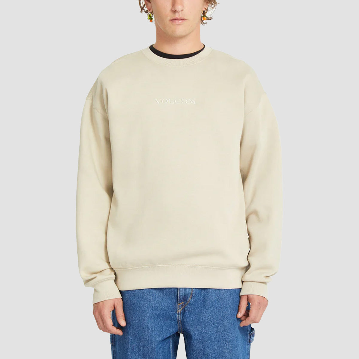 Volcom Volcom Stone Crew Sweatshirt Light Khaki