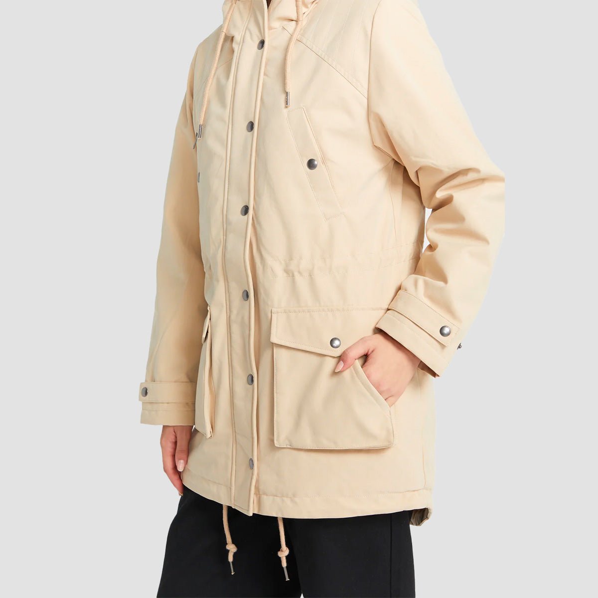 Volcom Walk On By 5K Parka Jacket Khaki - Womens