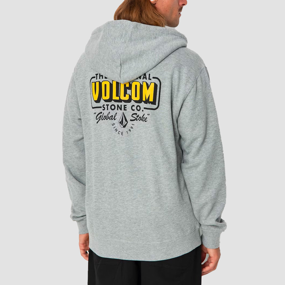 Volcom Watanite Zip Hoodie Heather Grey