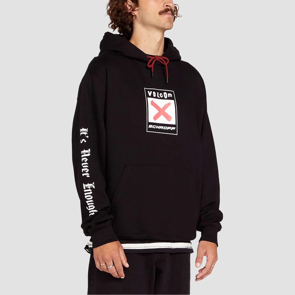 Volcom X Schroff Fleece Pullover Hoodie Black