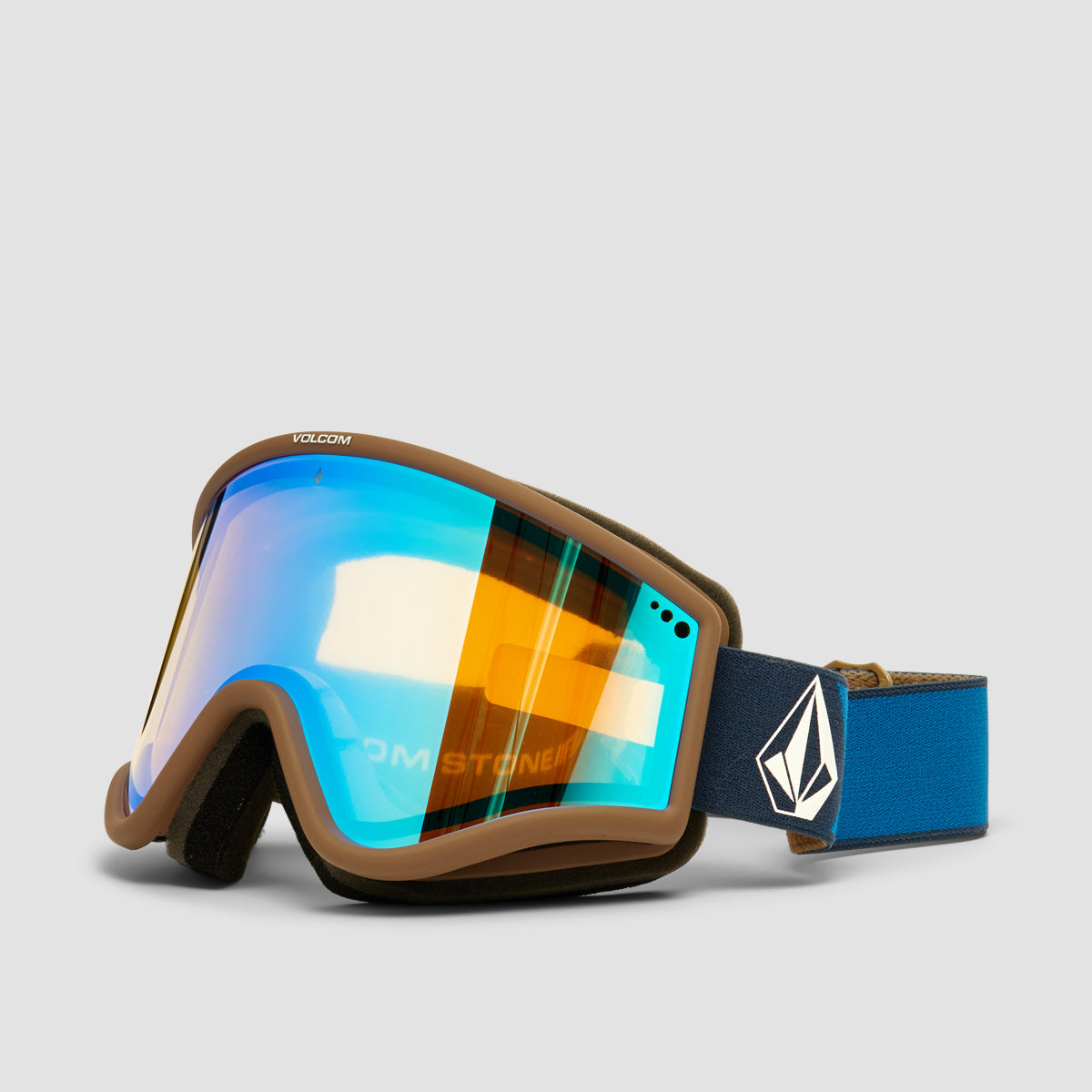 Volcom Yae Snow Goggles Navy/Cobalt/Ice Chrome + Bonus Lens Dark Grey