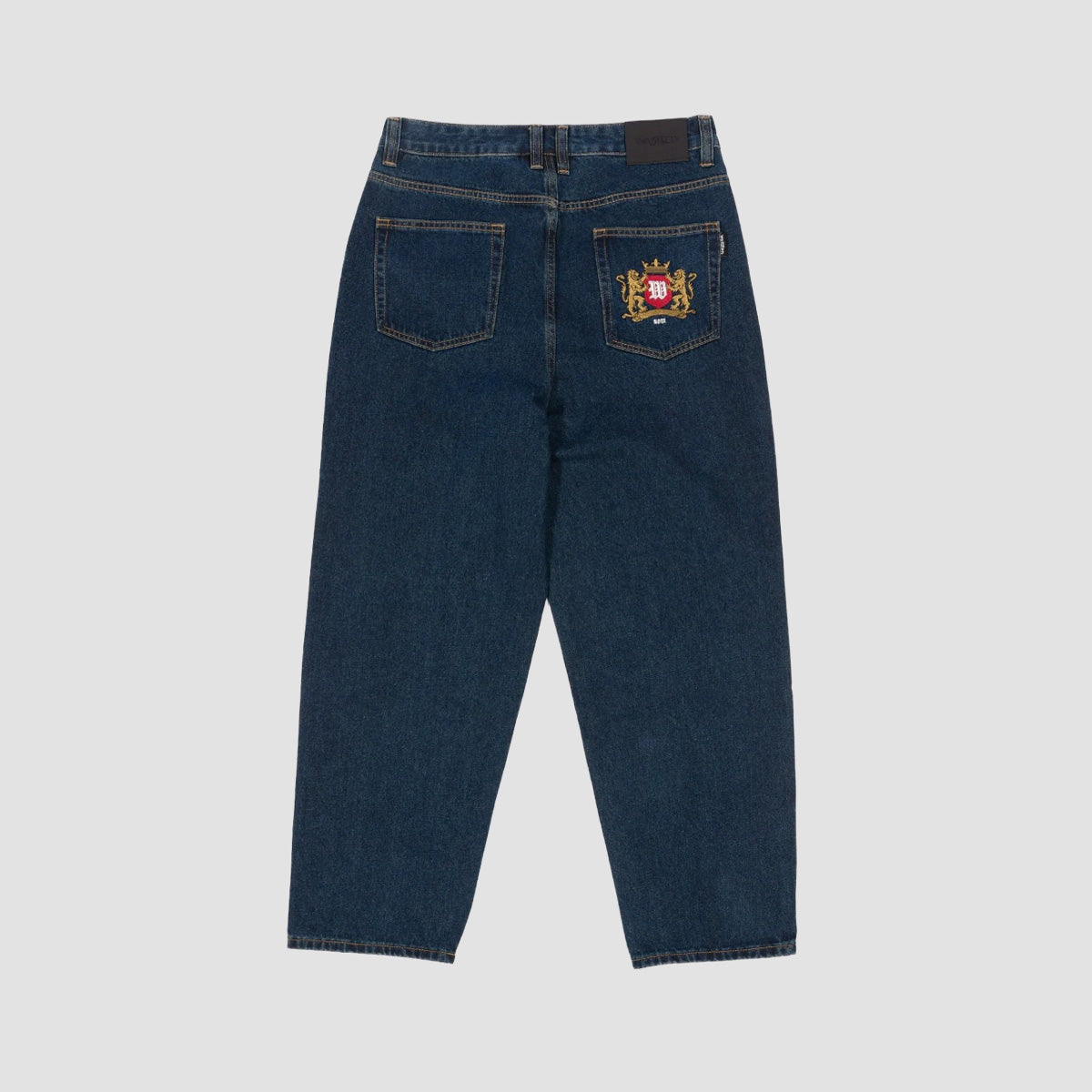 Wasted Paris Crest Casper Baggy Fit Jeans Raw Blue