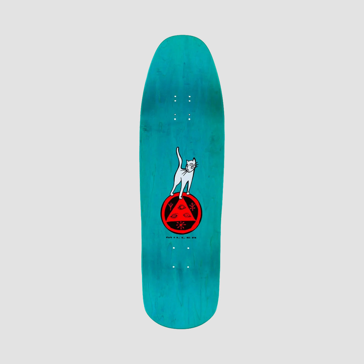 Welcome Miller Lizard On Gaia Skateboard Deck Teal - 9.6"