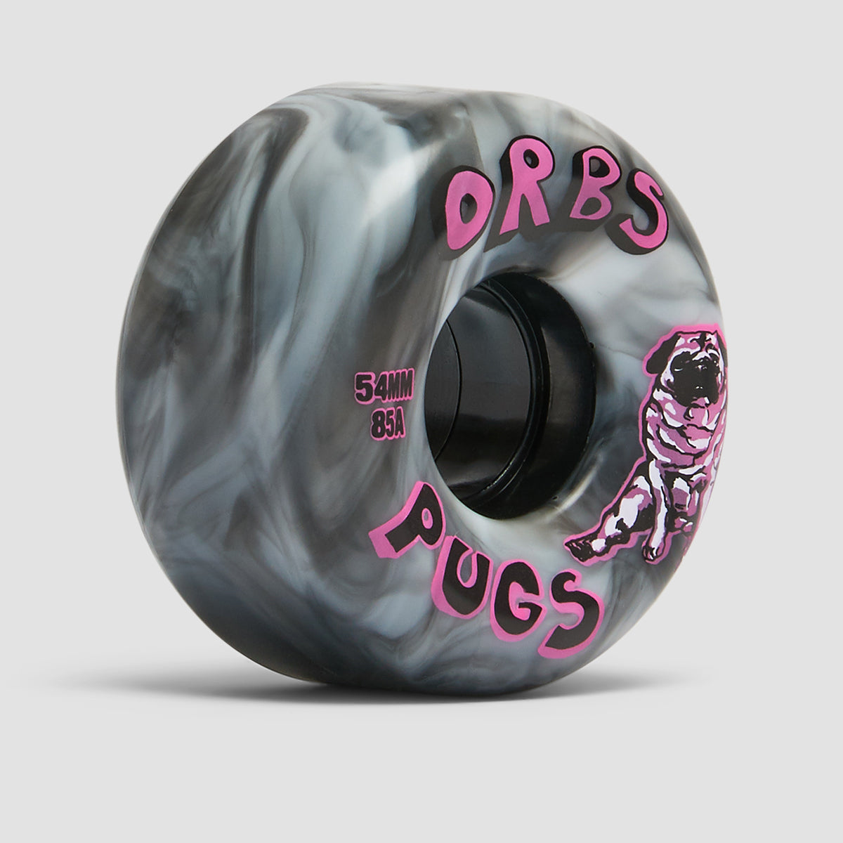 Welcome Orbs Pugs Swirls Conical 85A Wheels Black/White 54mm