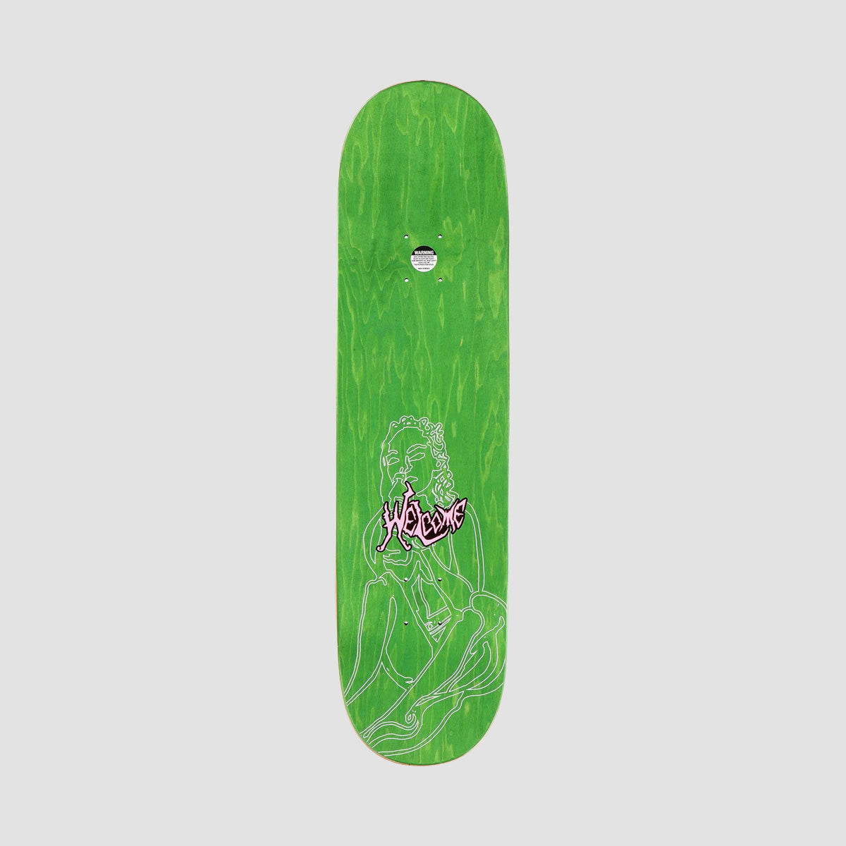 Welcome Taxi On Island Skateboard Deck Various Stains - 8.38"