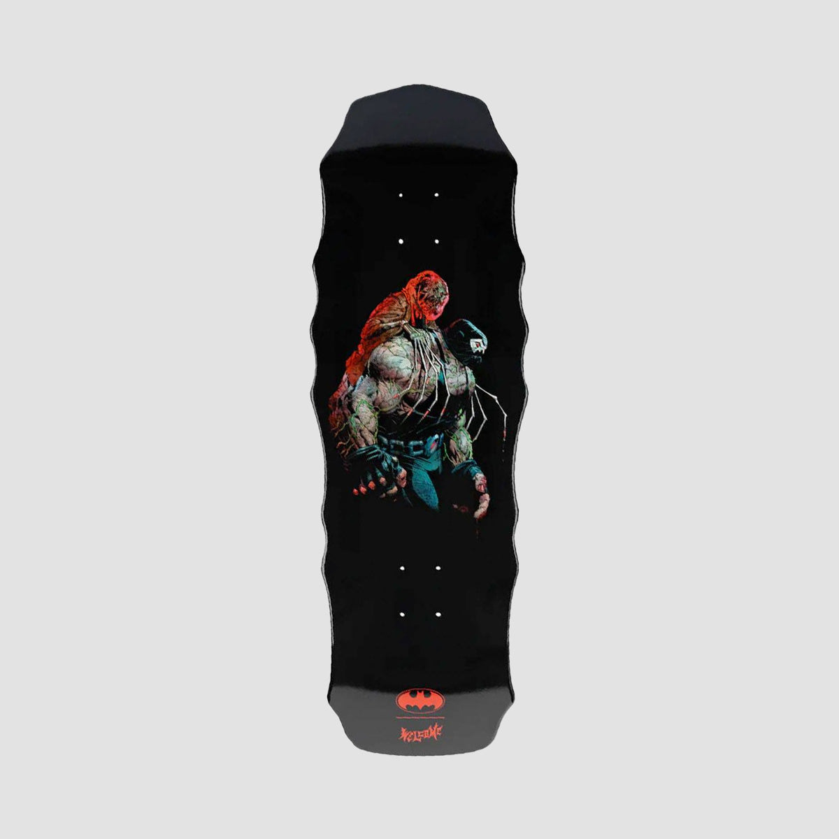 Welcome X BATMAN Shadow Series Bane & Scarecrow on Widow Skateboard Deck Black Dip - 10"