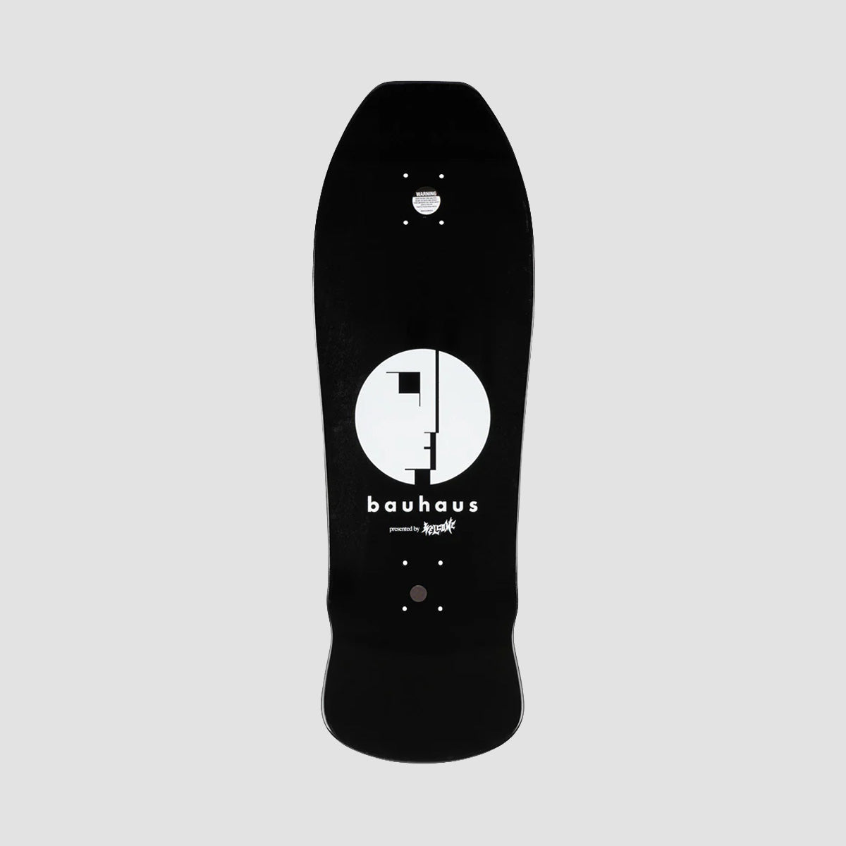 Welcome X Bauhaus Mask On Early Grab Skateboard Deck Black Dip - 10"