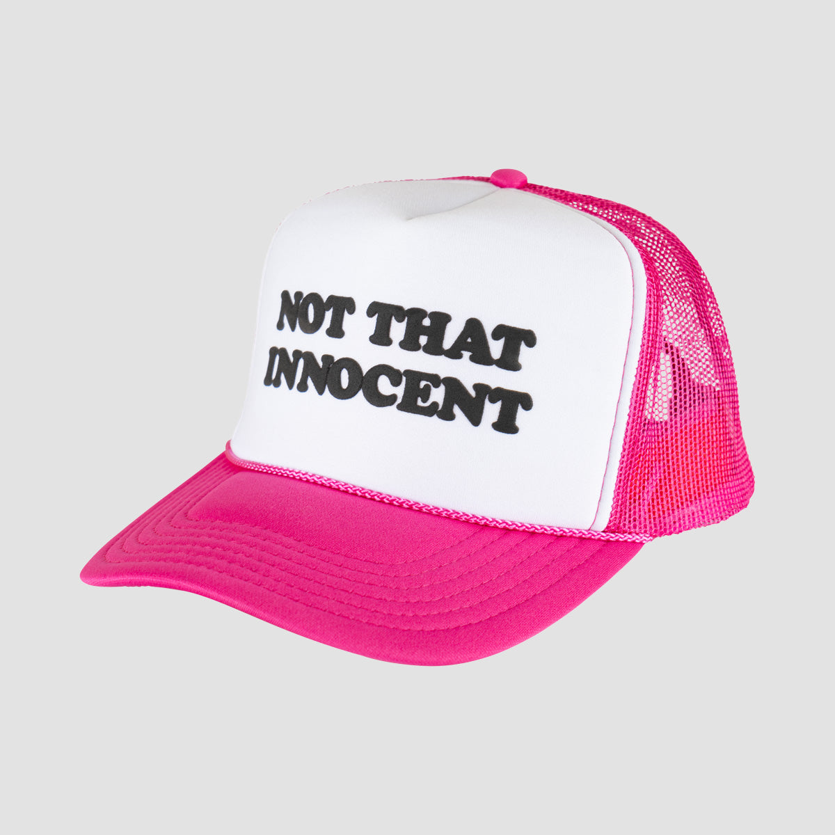 Welcome X Britney Sprears Innocent Puff-Print Trucker Cap Pink