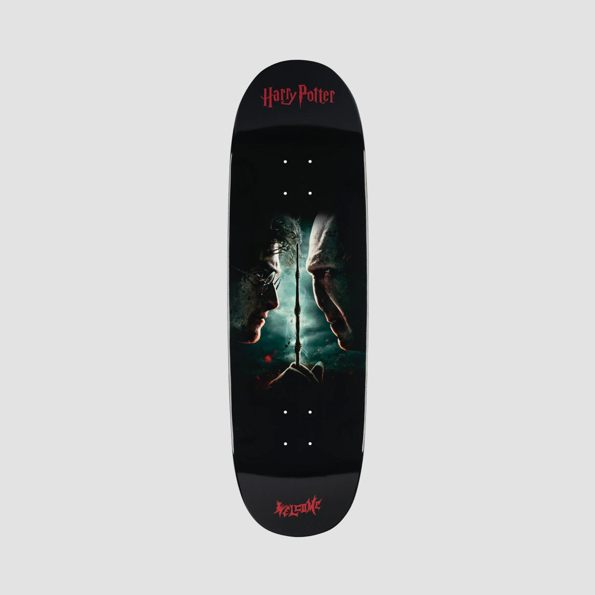 Welcome X Harry Potter Finale on Boline 2.0 Skateboard Deck Black Dip - 9.5"
