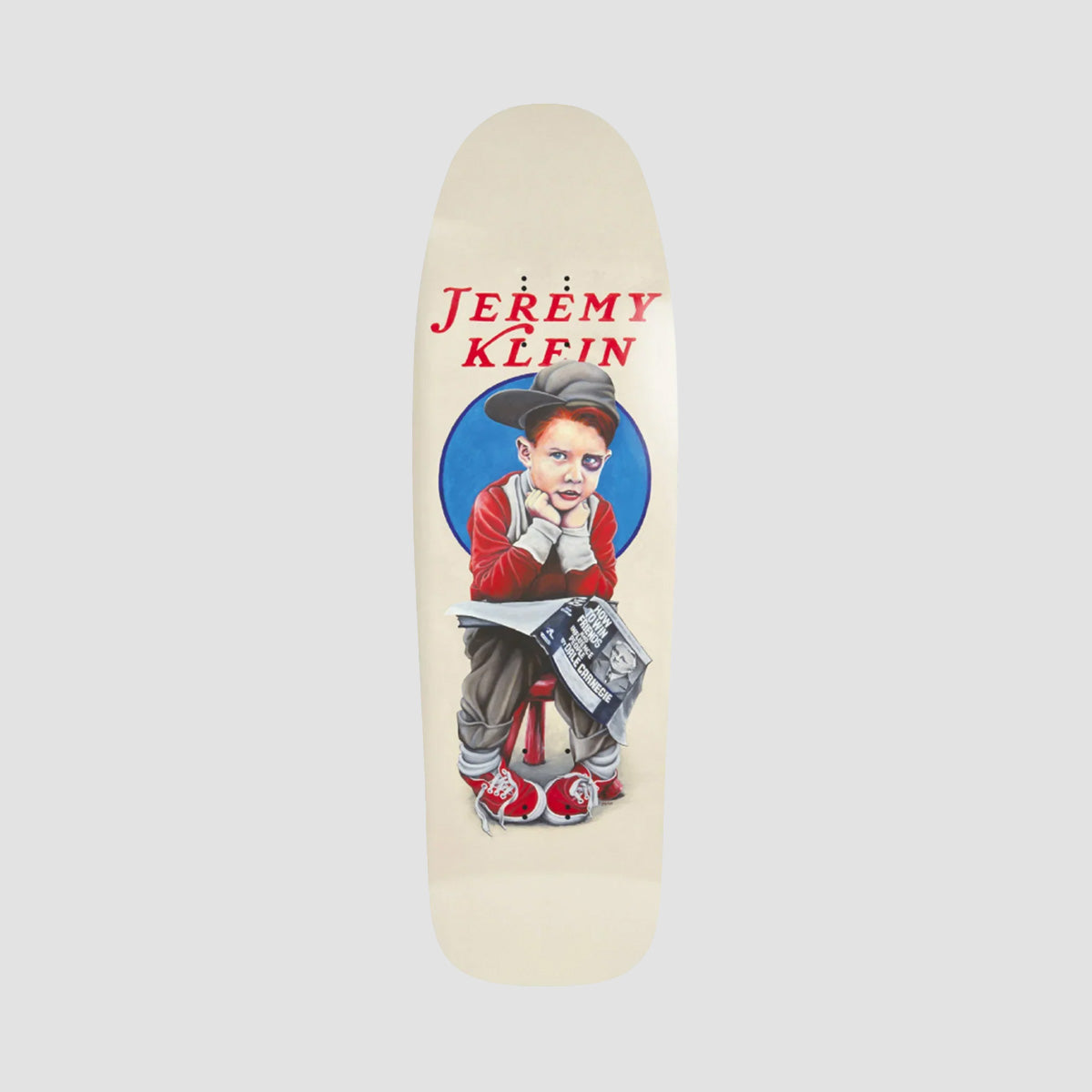 World Industries Jeremy Klein Black Eye Kid EX7 Slick Skateboard Deck Natural - 9.625"