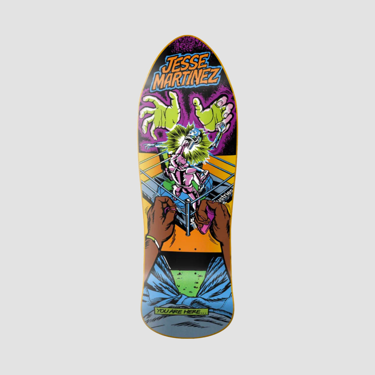 World Industries Jesse Martinez Rock'em Sock'em Skateboard Deck Multi - 10.126"