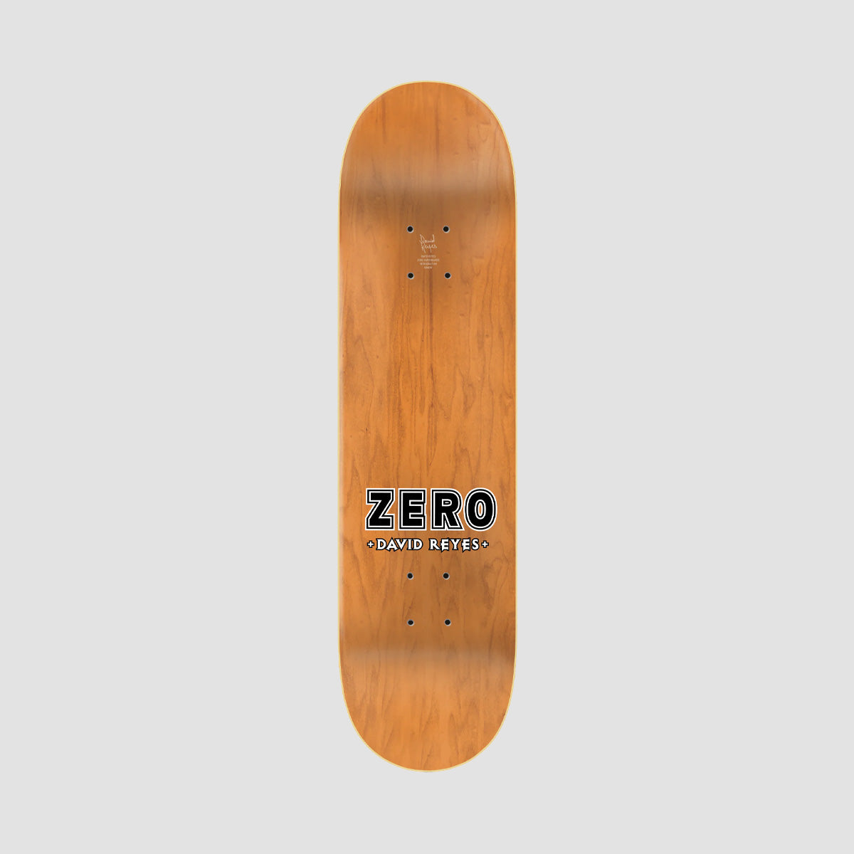 Zero Diamond Plate Bold David Reyes Skateboard Deck - 8.25"