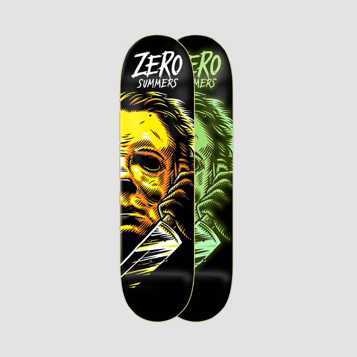 Zero Fright Night Gabrielle Summers Skateboard Deck Glow In The Dark - 8.5"