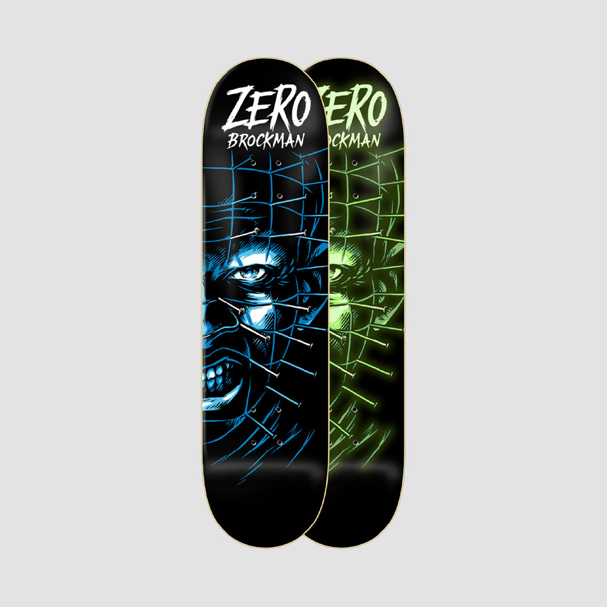 Zero Fright Night James Brockman Skateboard Deck Glow In The Dark - 8.25"