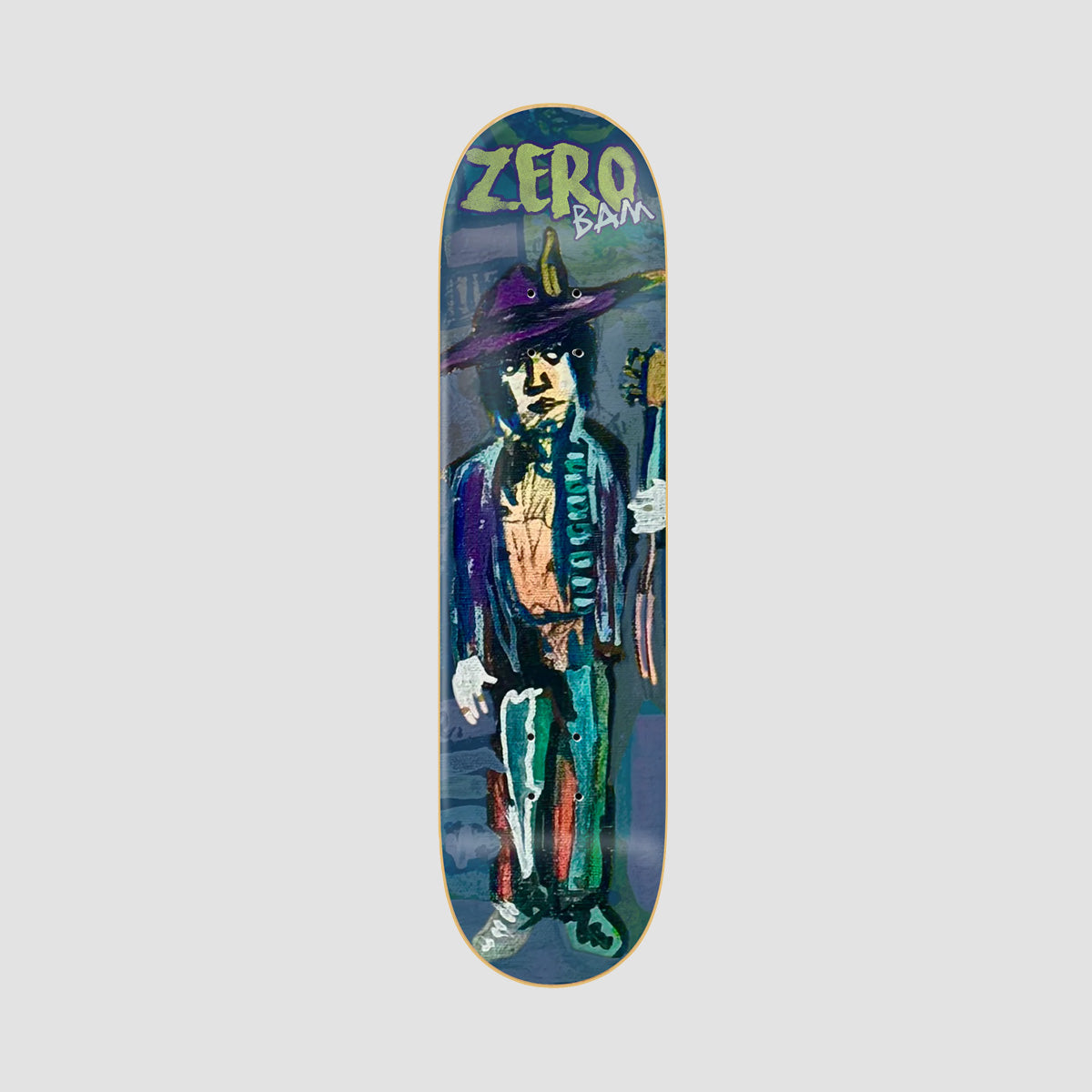 Zero X Bam Margera Music Man Skateboard Deck - 8.25"