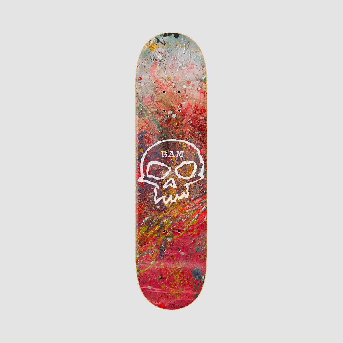 Zero X Bam Margera Single Skull Skateboard Deck - 8.25"