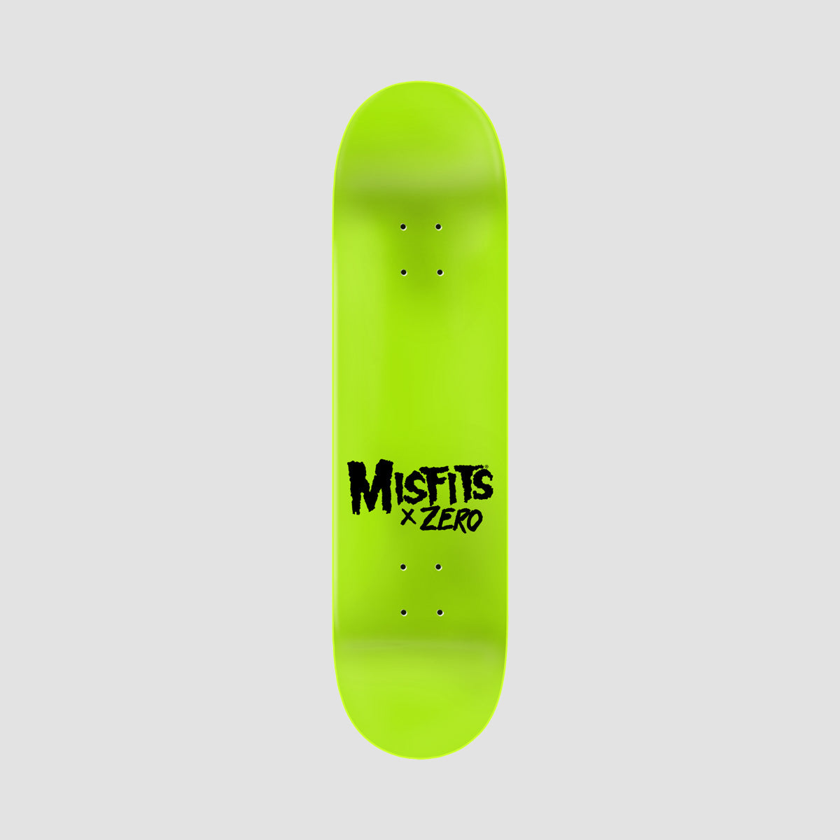 Zero X Misfits Earth A.D. Skateboard Deck Green Dipped - 8.25"
