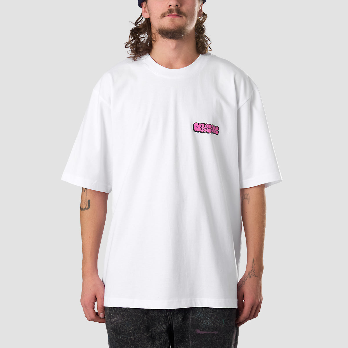 Zipcode Eye Out Oversized T-Shirt White