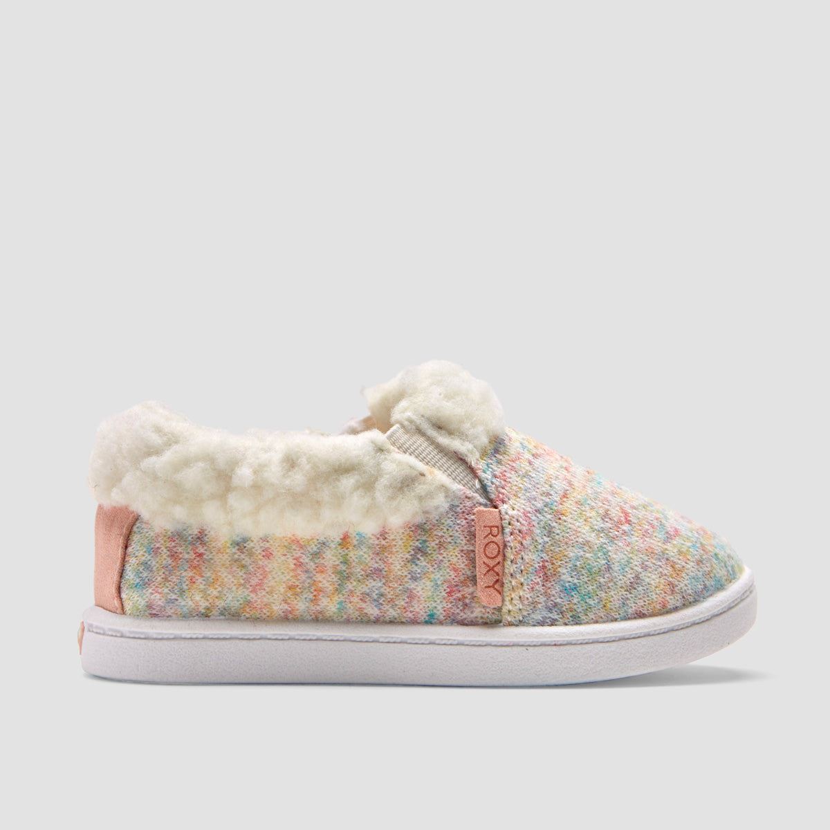 Roxy Cloud Cozy Toddler Slip-Ons Shoes - Oatmeal Heather - Girls