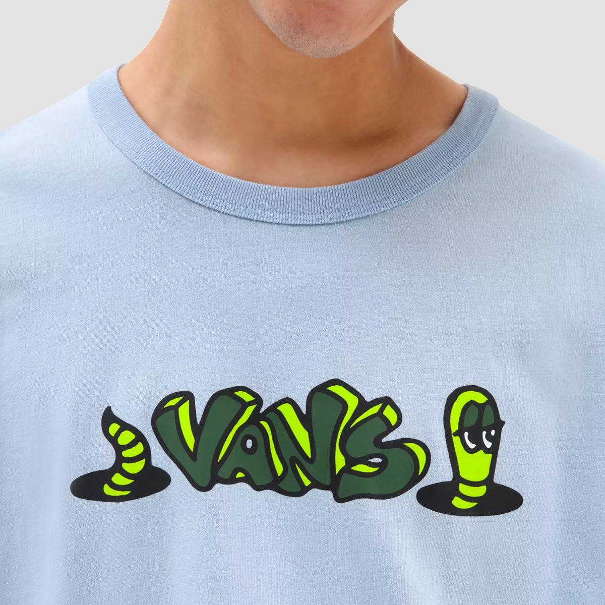 Vans Skate Classics Off The Wall Graphic Loose T-Shirt Cashmere Blue