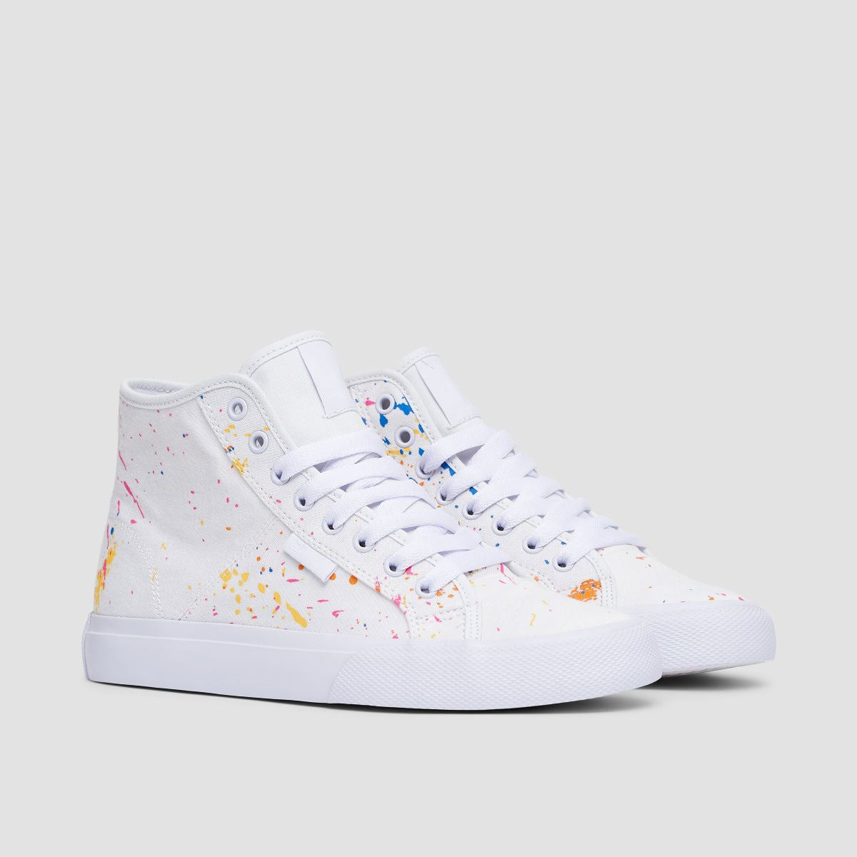 DC Manual Hi TXSE Shoes - White/Splatter - Womens