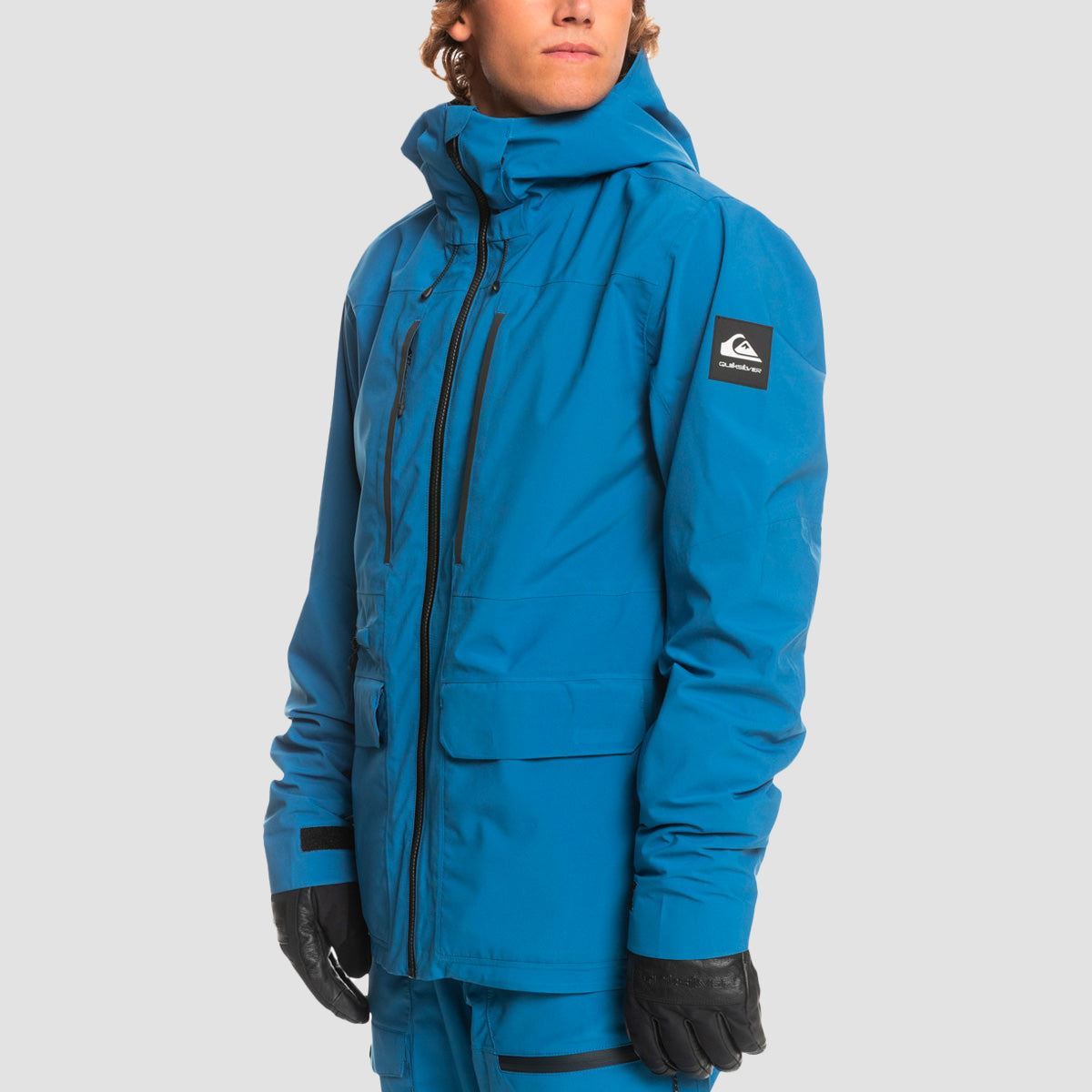 Quiksilver S Carlson Stretch Quest 15K Snow Jacket Bright Cobalt