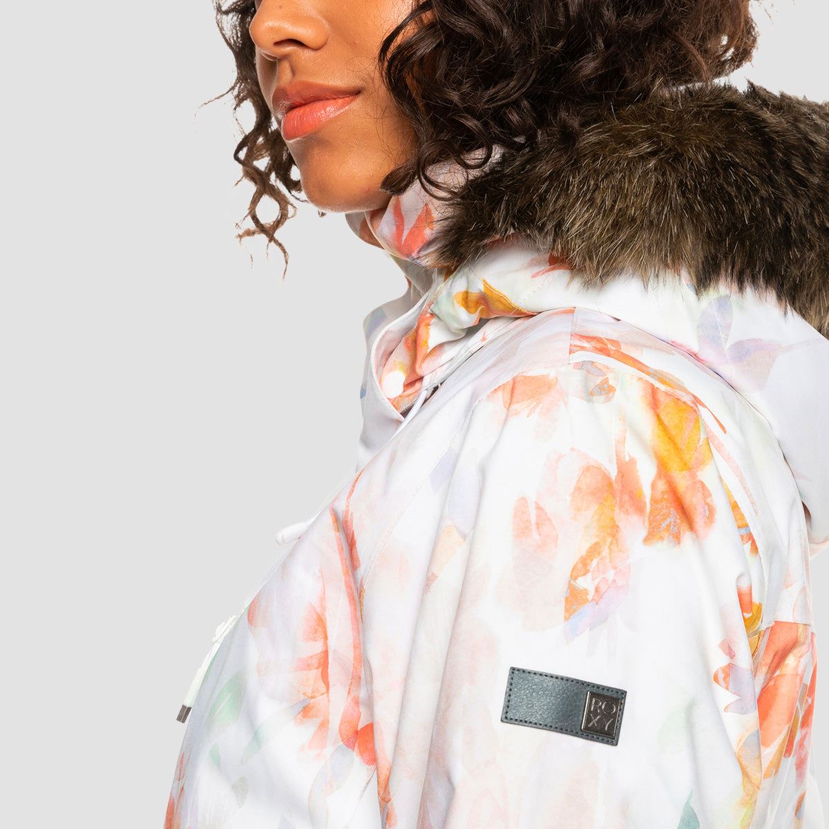 Roxy Jet Ski Premium 15K Snow Jacket Bright White Tenderness - Womens