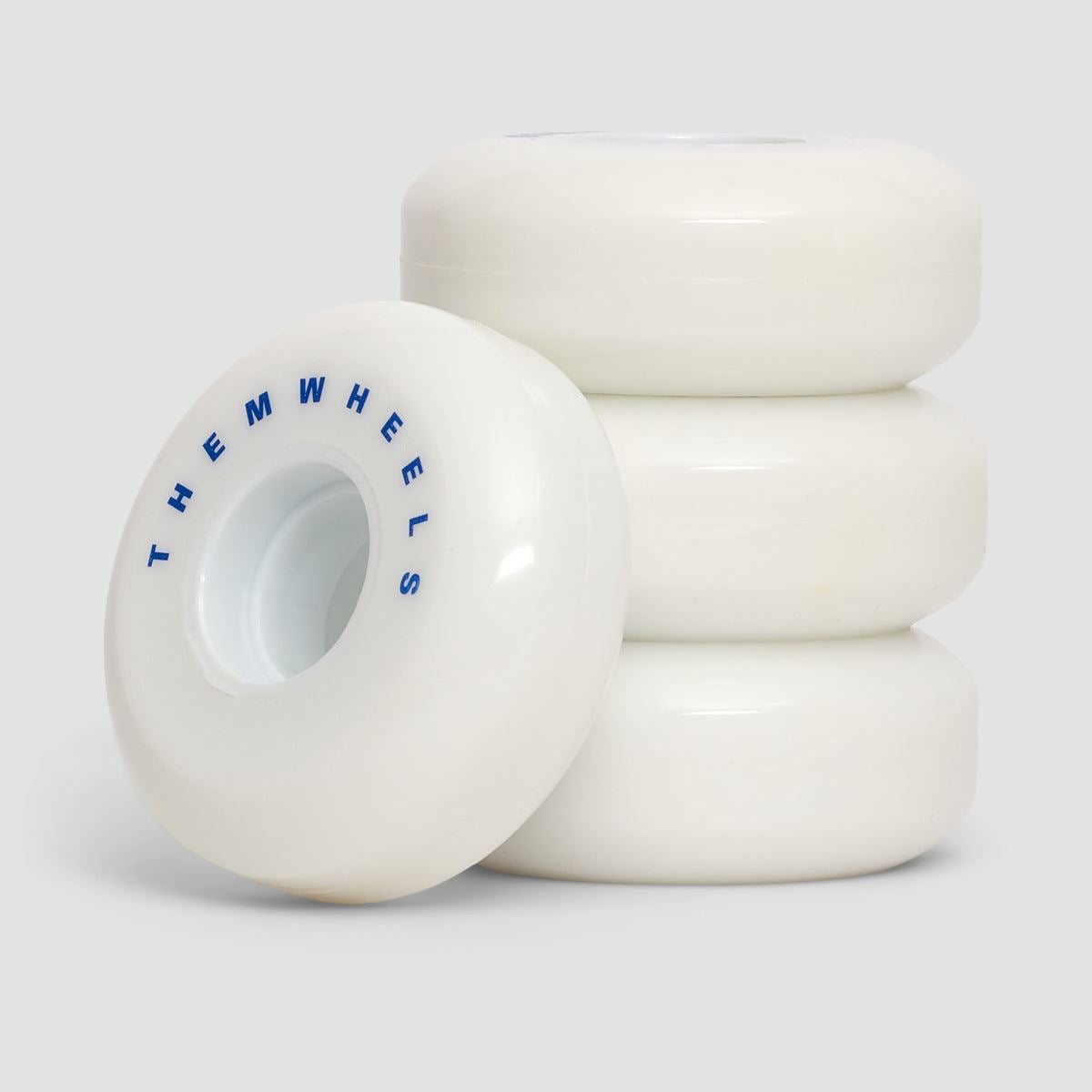 Them 90a Inline Wheels x4 White 58mm